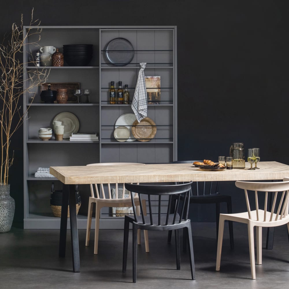 Tischbein aus Metall, Schwarz - Maisons Du Monde
