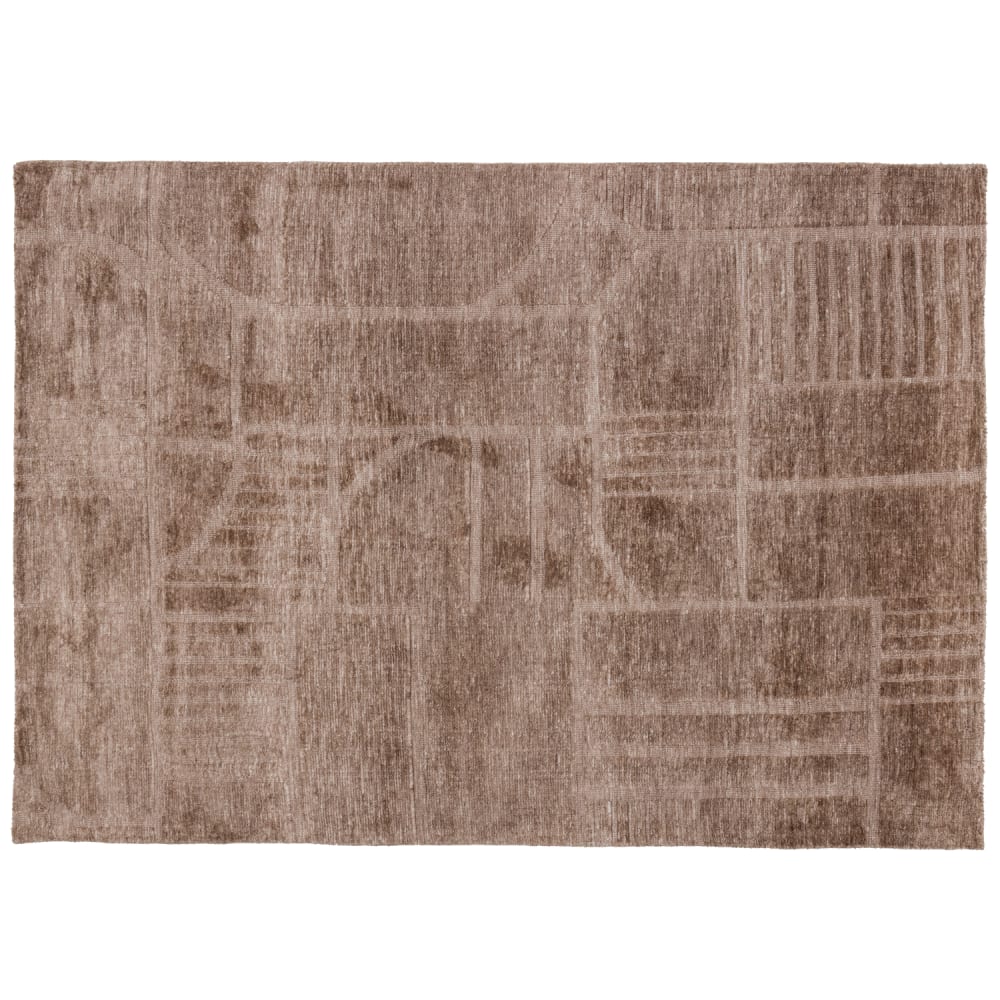 Tapis en laine taupe