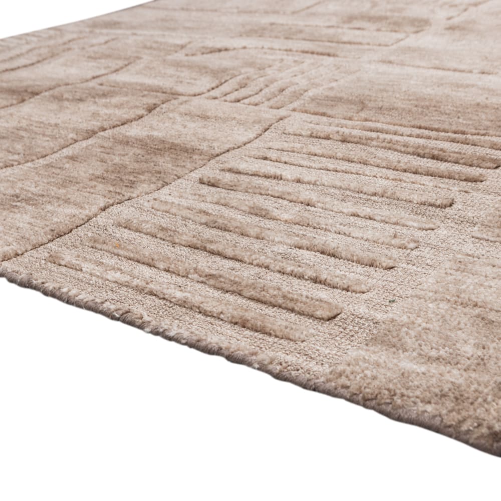 Tapis en laine taupe 170x240 — vue 4