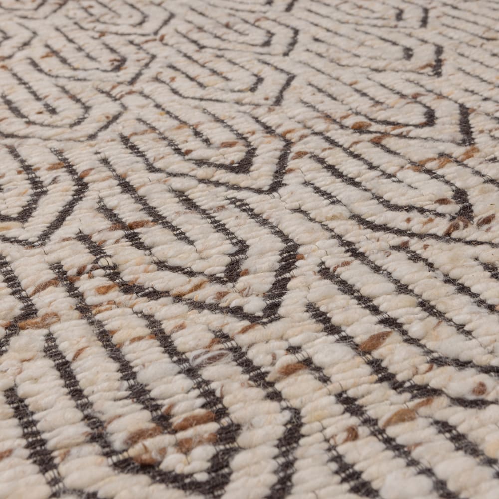 Tapis en laine naturel/ beige — vue 4
