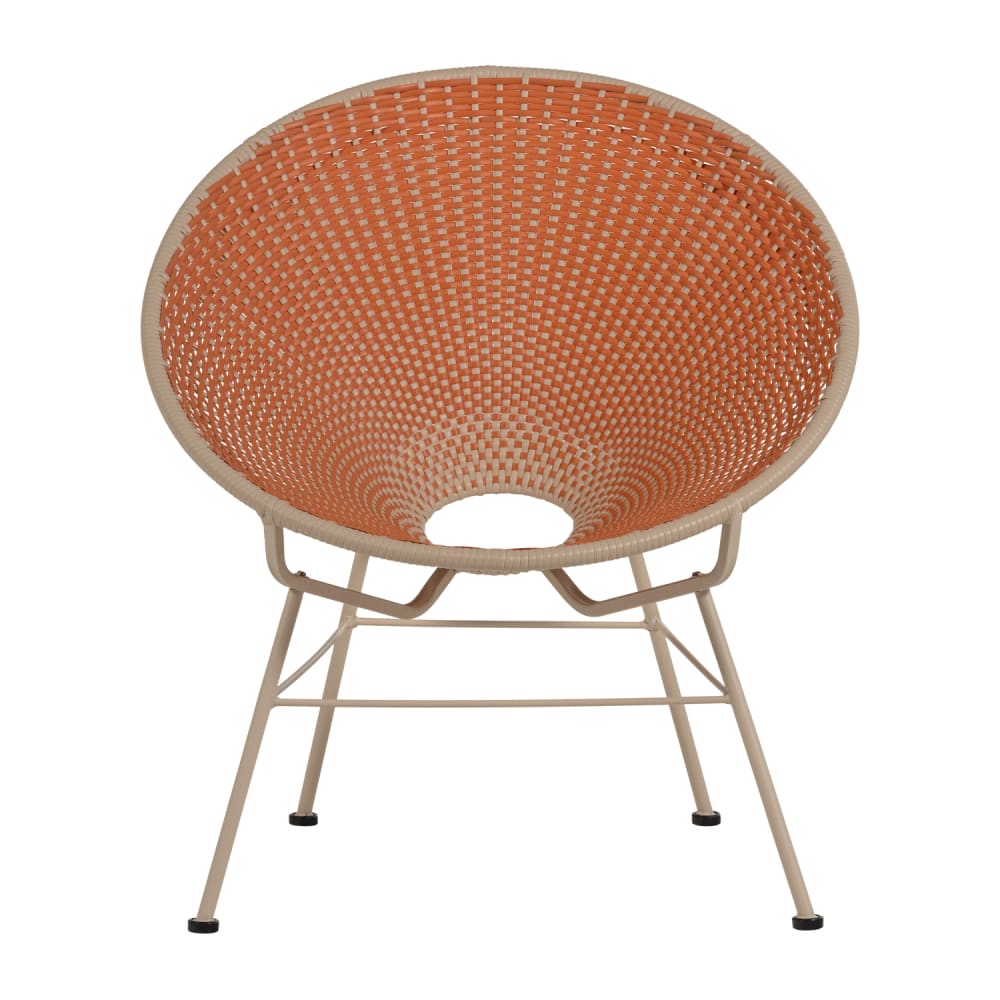 Fauteuil de jardin en - orange