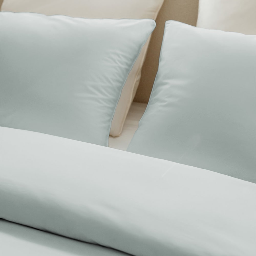 Lot de 2 taies d'oreillers 65x65cm - hint of mint - percale de coton — vue 3
