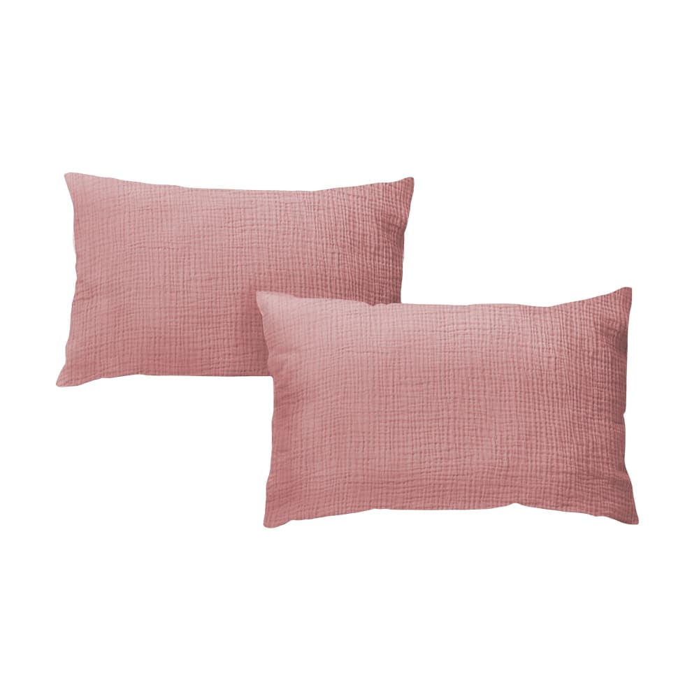 Lot de 2 taies d'oreillers - blush