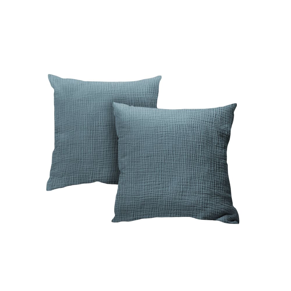 Lot de 2 taies d'oreillers - blue