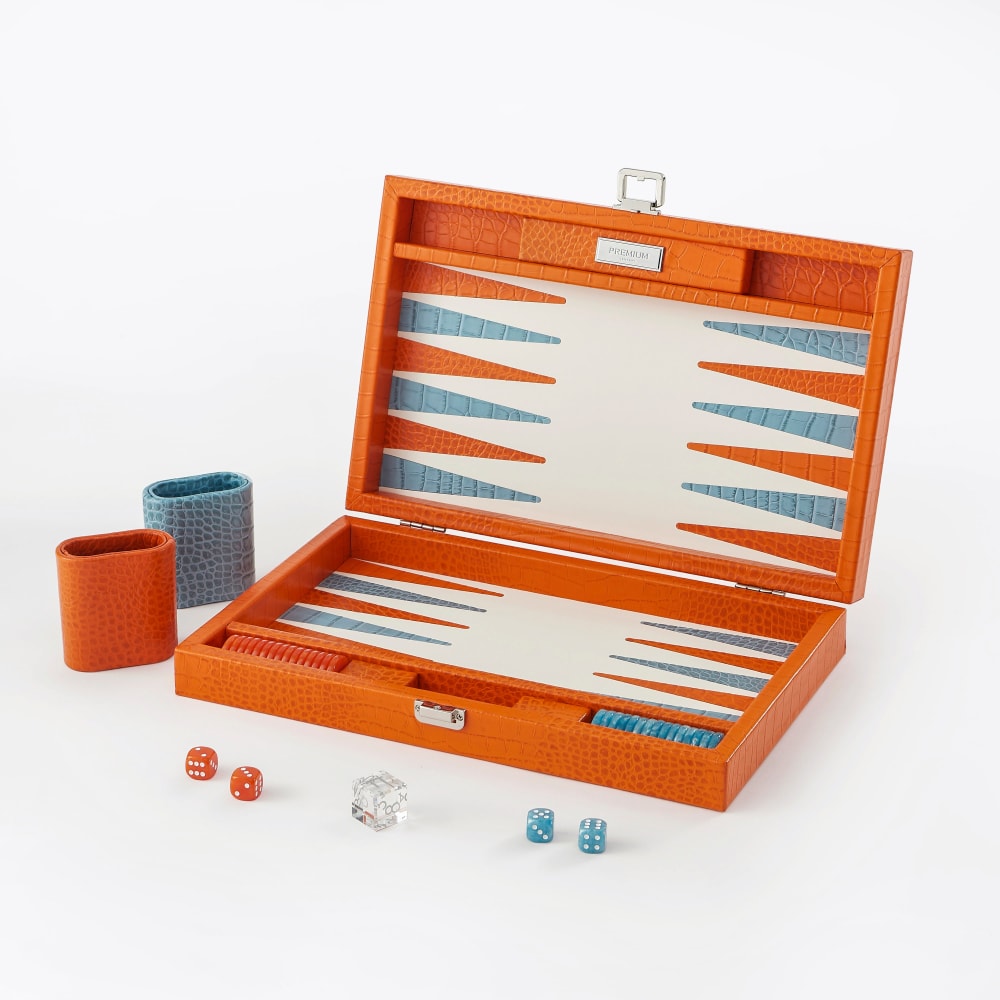 Backgammon medium en orange