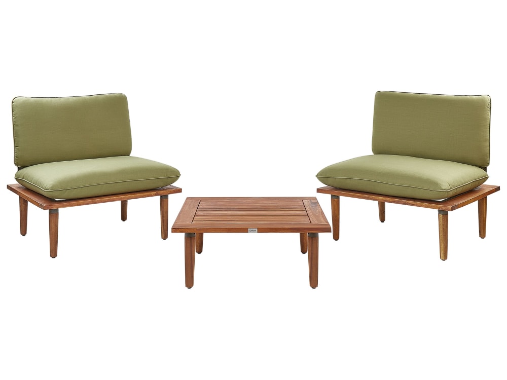 set d'extérieur en bois - vert