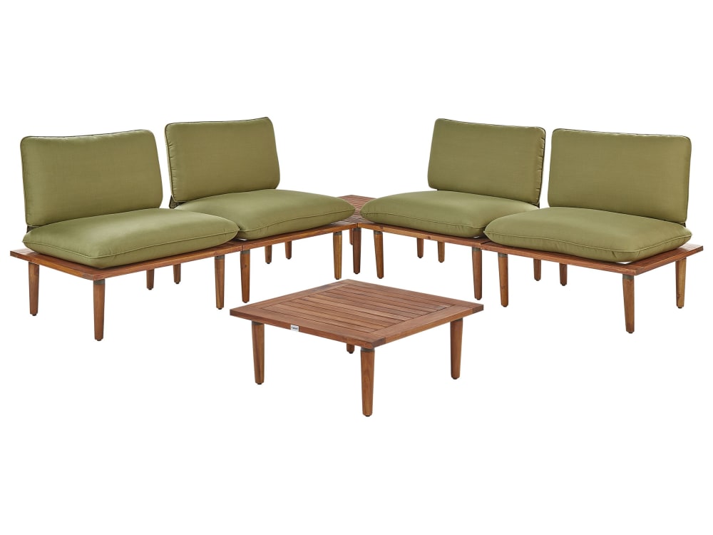 set d'extérieur en bois - vert