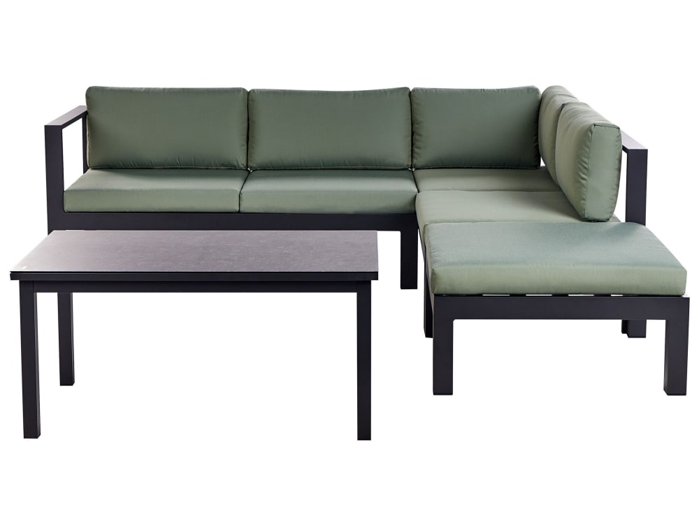 set d'extérieur en métal - vert