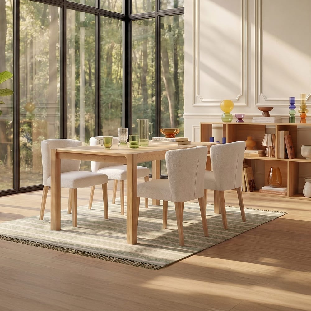 Lot de 2 chaises en tissu