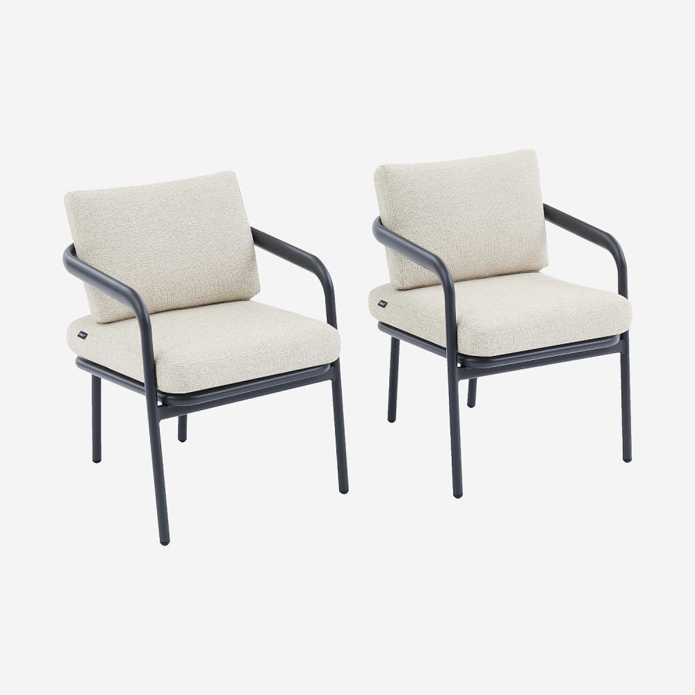 Lot 2 chaises jardin