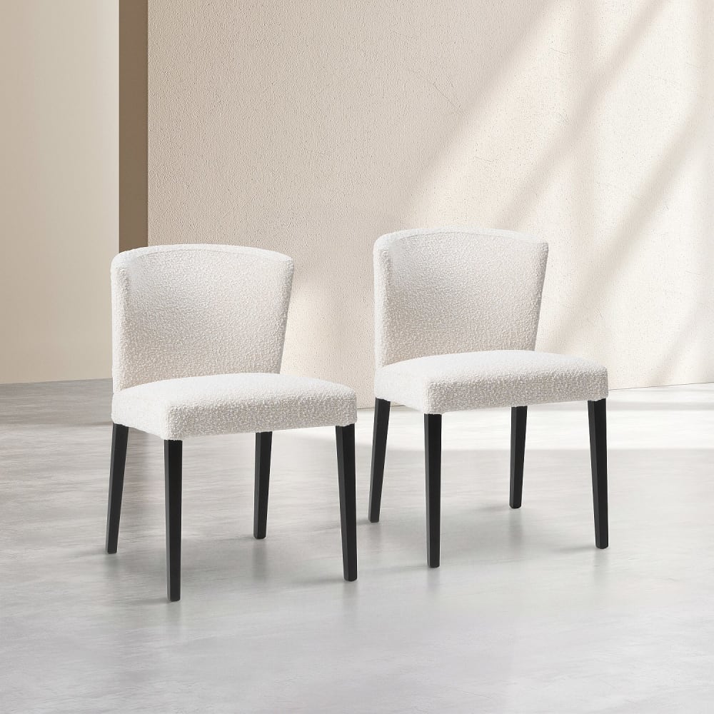 Lot de 2 chaises en tissu