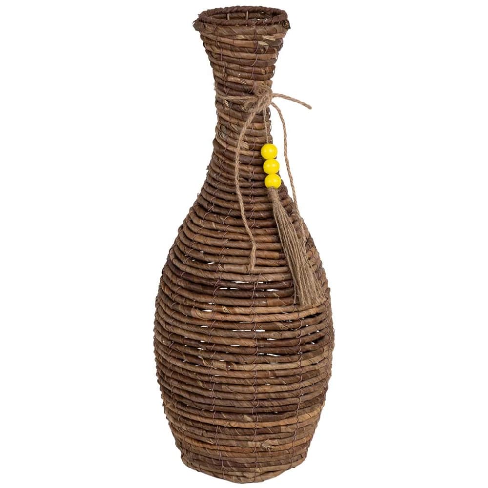 Wanderlust deco Vase aus natürlichem Bananenblatt D25x57 cm braun style exotic - Naturfasern