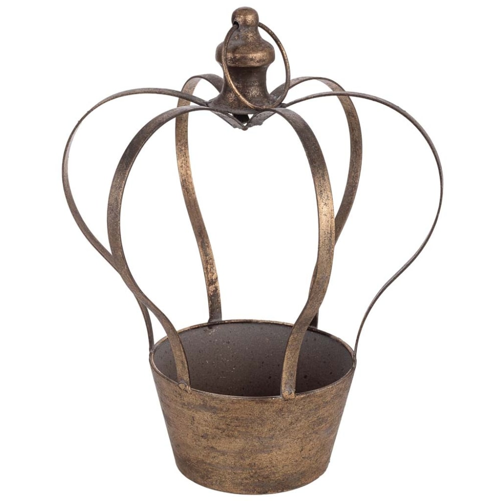 Wanderlust deco Kerzenhalter aus Metall 28x25x36 cm goldfarben style classic chic - Metall