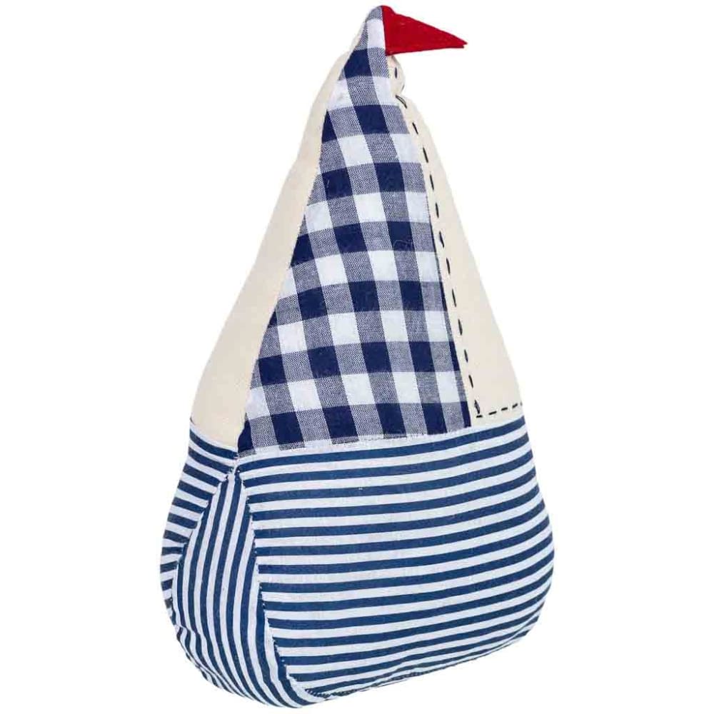 Cale-porte bateau en coton bleu 17x8x24 cm Cale-porte bateau en coton bleu 17x8x24 cm