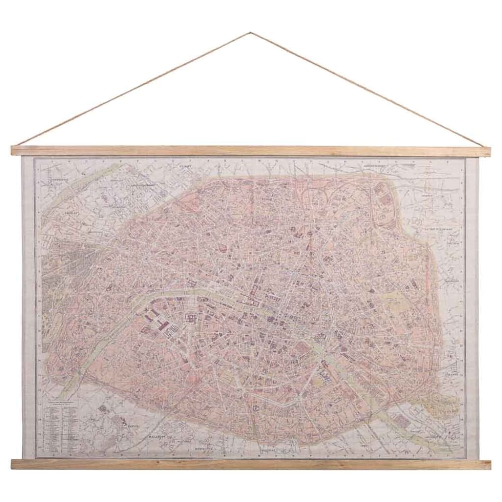 Toile parchemin de tissu imprimée 125x86x2 cm