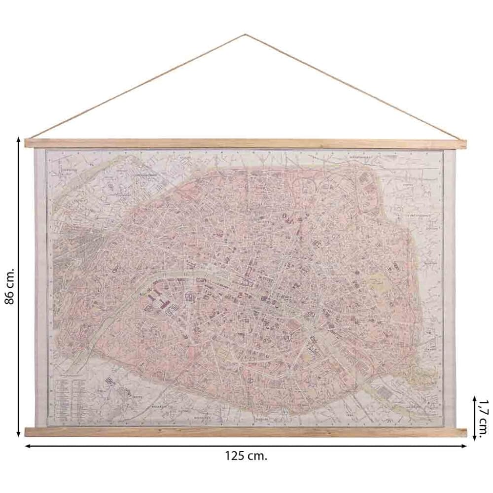 Toile parchemin de tissu imprimée 125x86x2 cm — vue 4