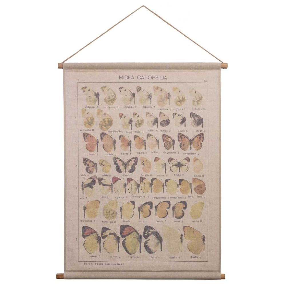 Toile parchemin de tissu imprimée 76x97x3 cm