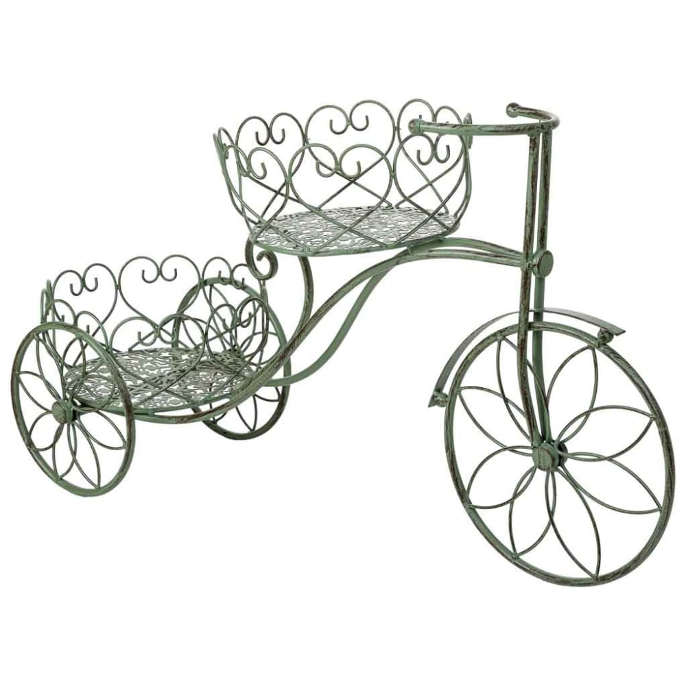 Support cache-pot vert, 67x21x38 cm