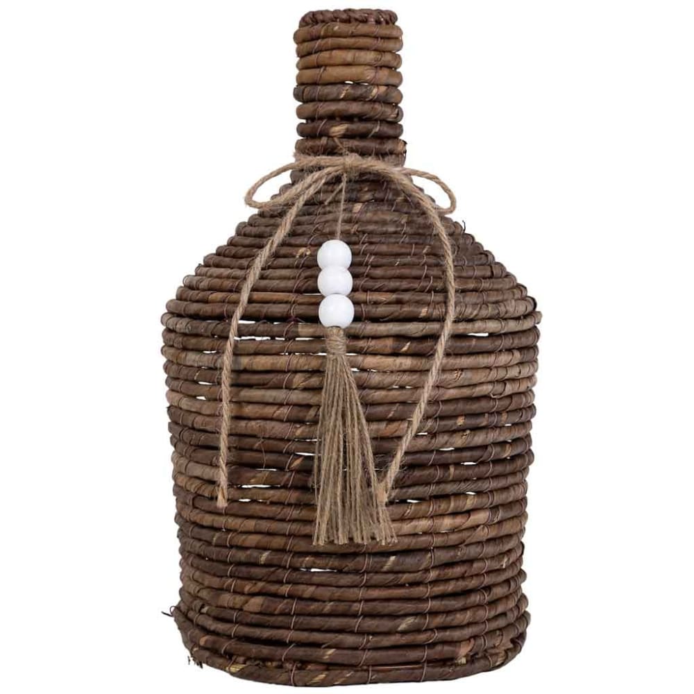 Vase aus natürlichem Bananenblatt D22x38 cm braun - Maisons Du