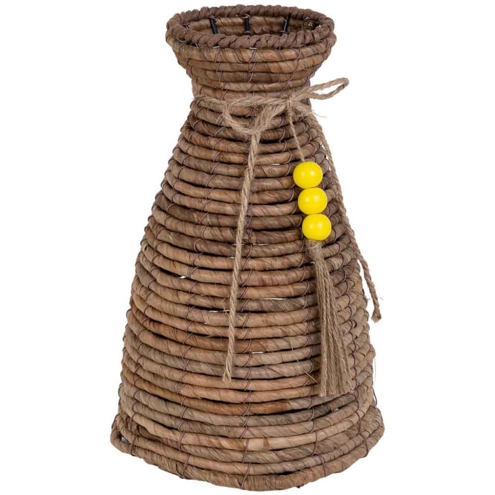 Wanderlust deco Vase aus natürlichem Bananenblatt D19x31 cm braun style exotic - Naturfasern