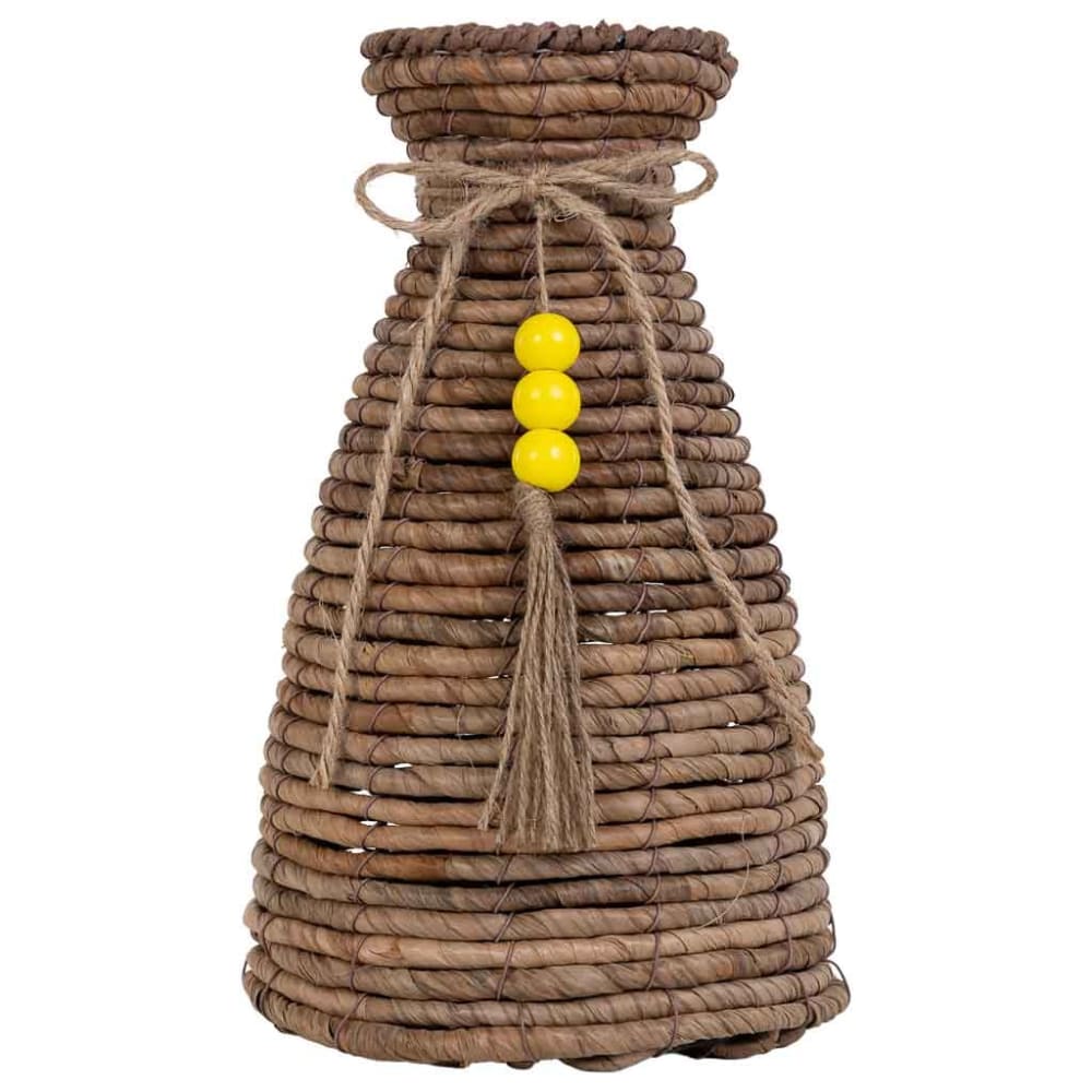 Vase aus natürlichem Bananenblatt D19x31 cm braun - Maisons Du