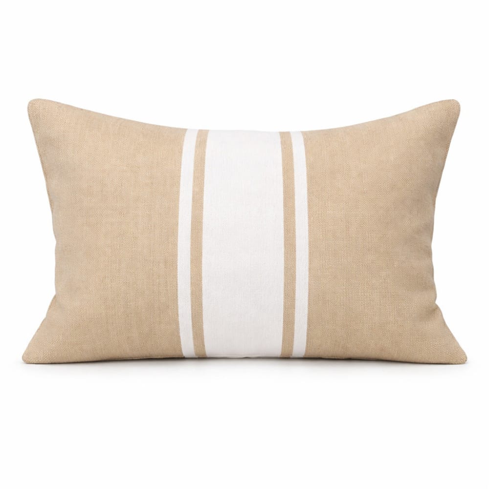 Coussin de plage coton 39x25 beige