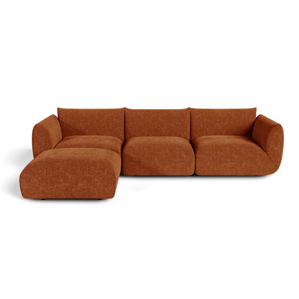 Canapé d'angle modulable - places velours