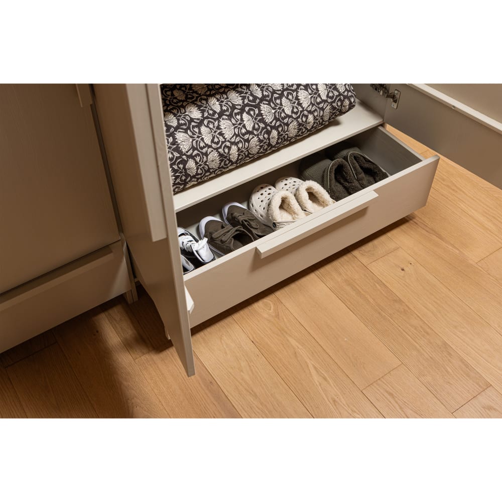 Schrank mit 2 Türen aus Kiefernholz, Beige - Maisons Du Monde