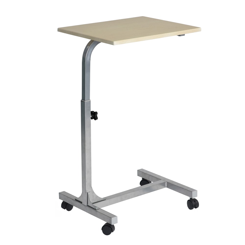 Table console informatique mobile à hauteur réglable, chêne Table console informatique mobile à hauteur réglable, chêne