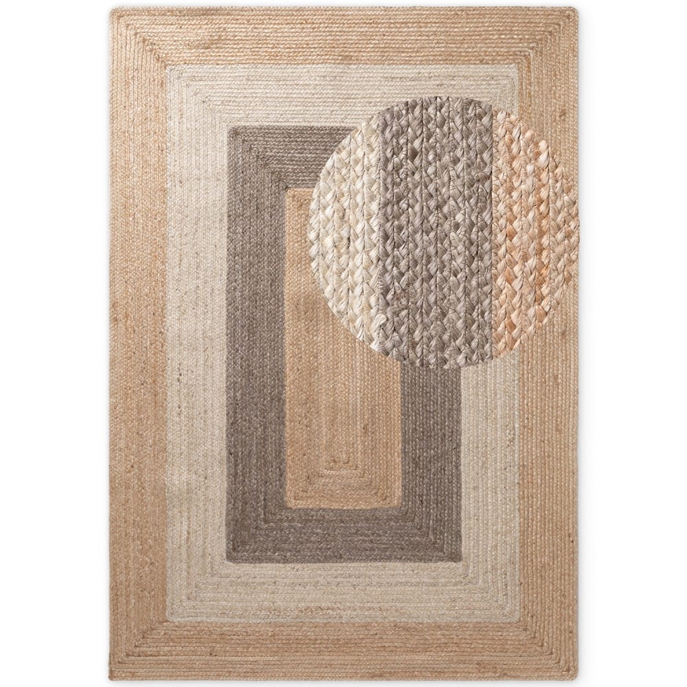 Tapis en jute fait main