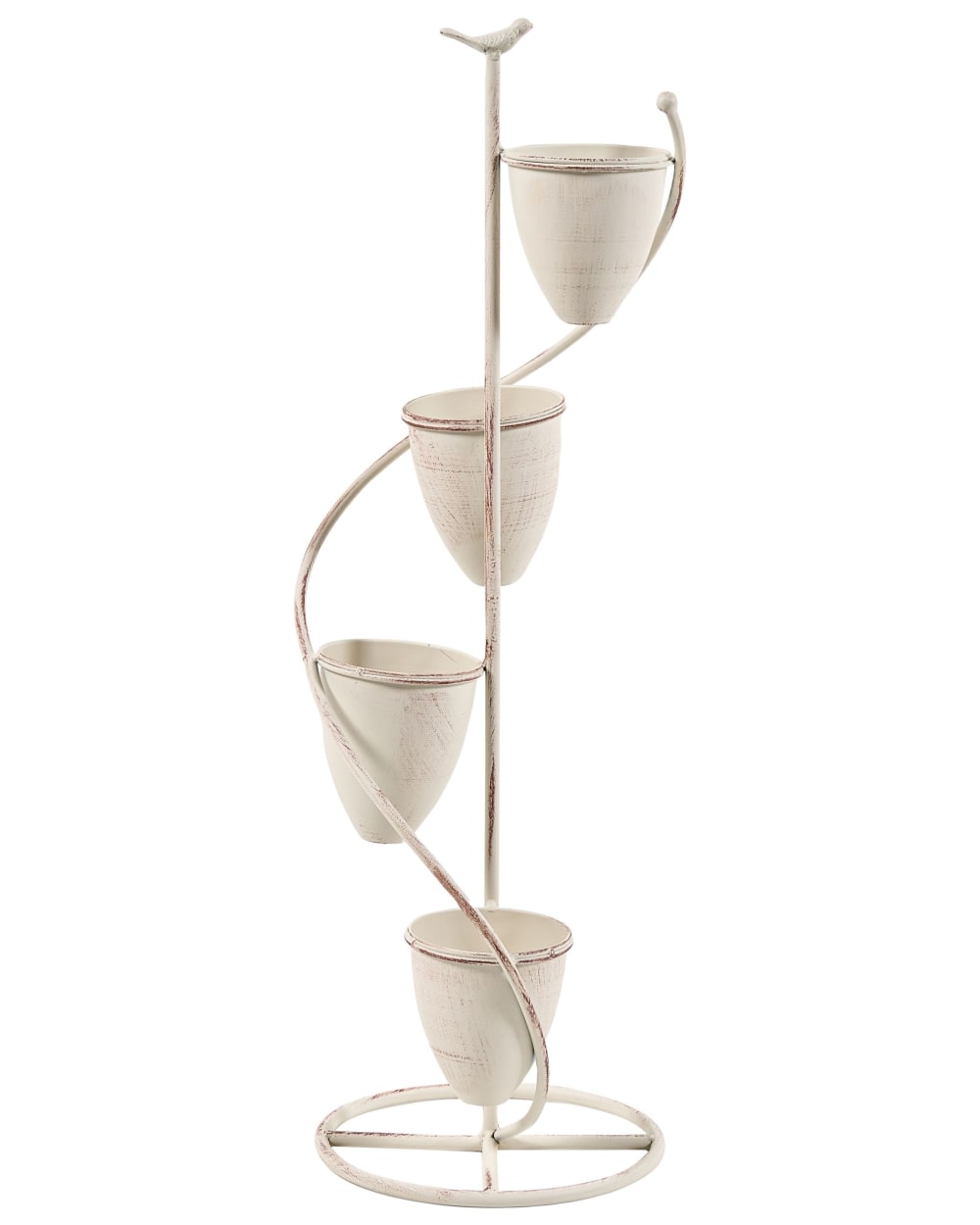 maceta de exterior de metal beige h75