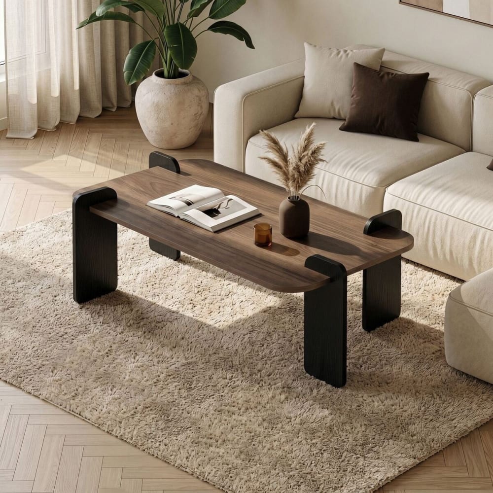 Couchtisch mit rechteckiger Platte L120 cm - - Maisons Du Monde