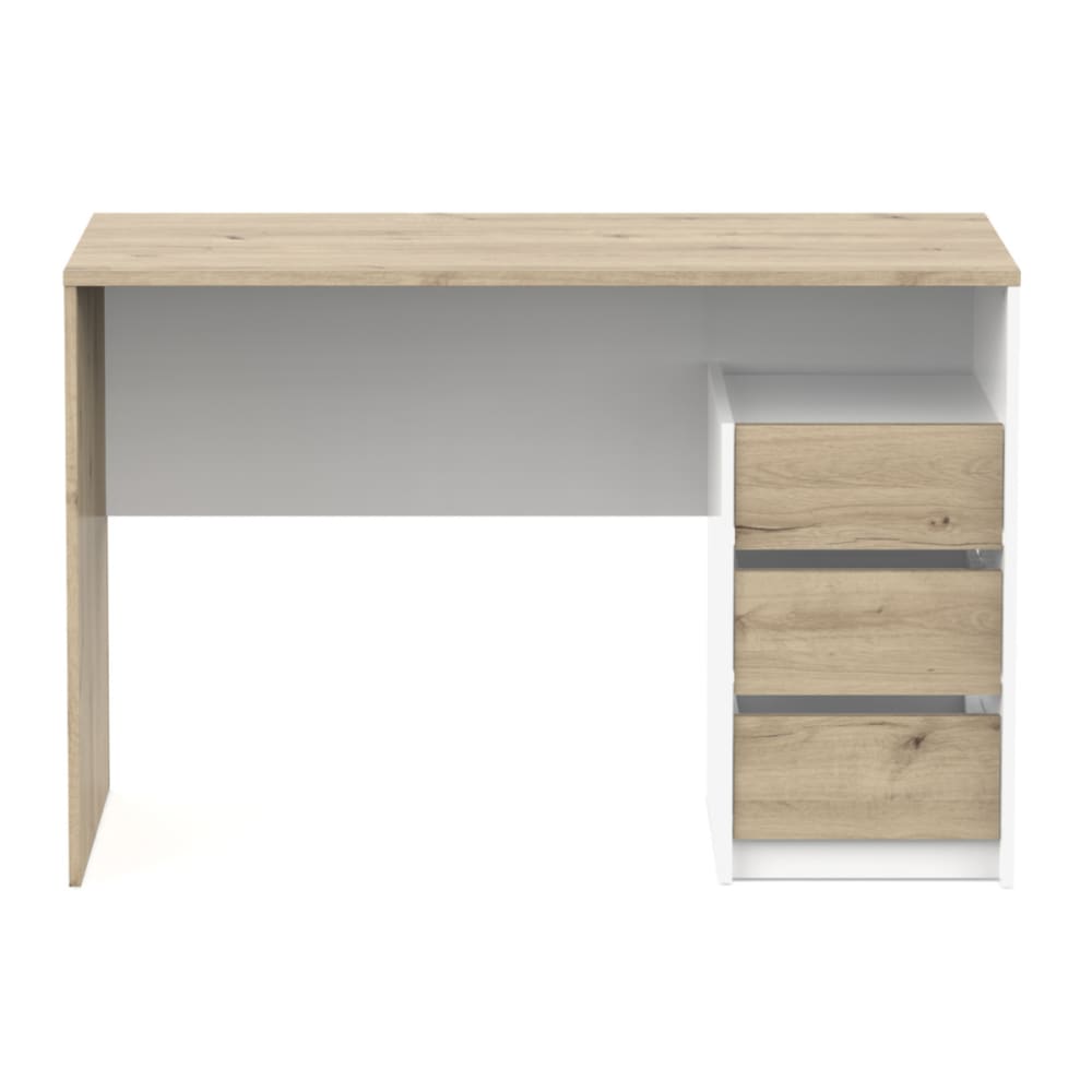 bureau 3 tiroirs l117