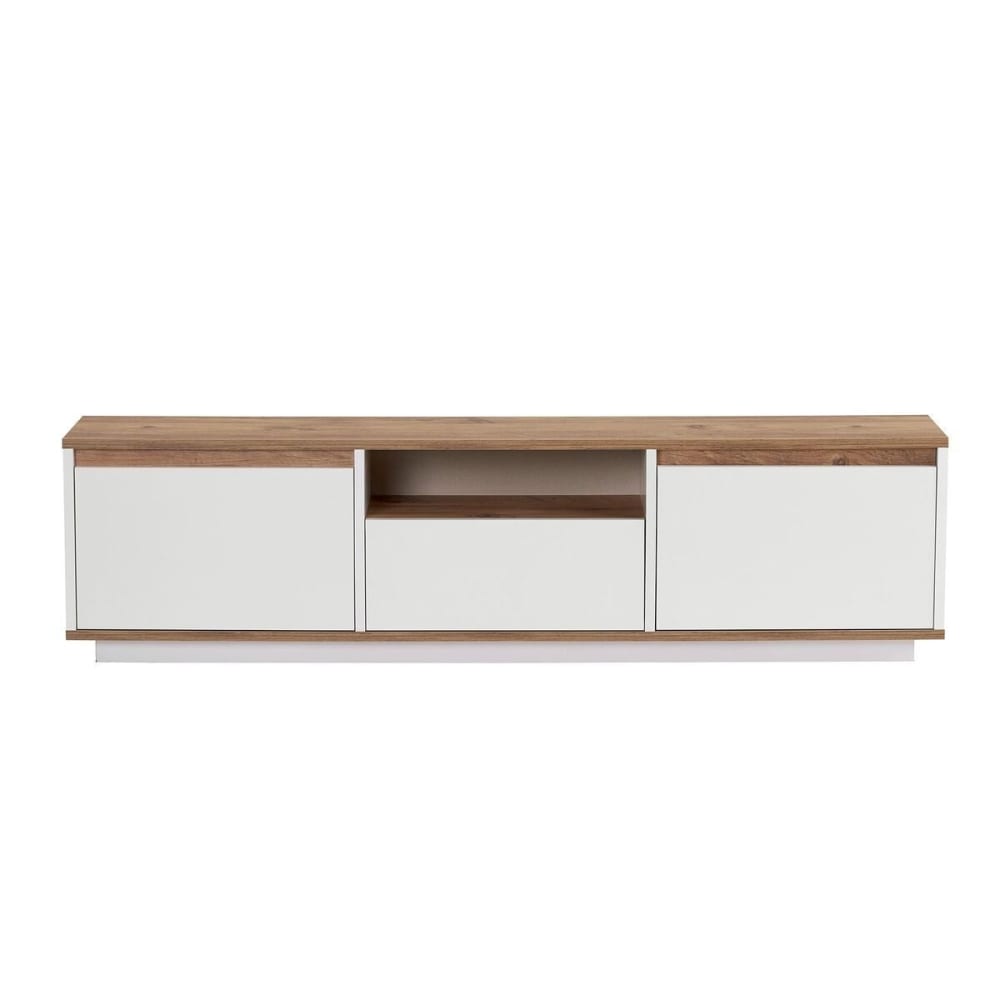 Meuble tv 3 abattants - niche bois