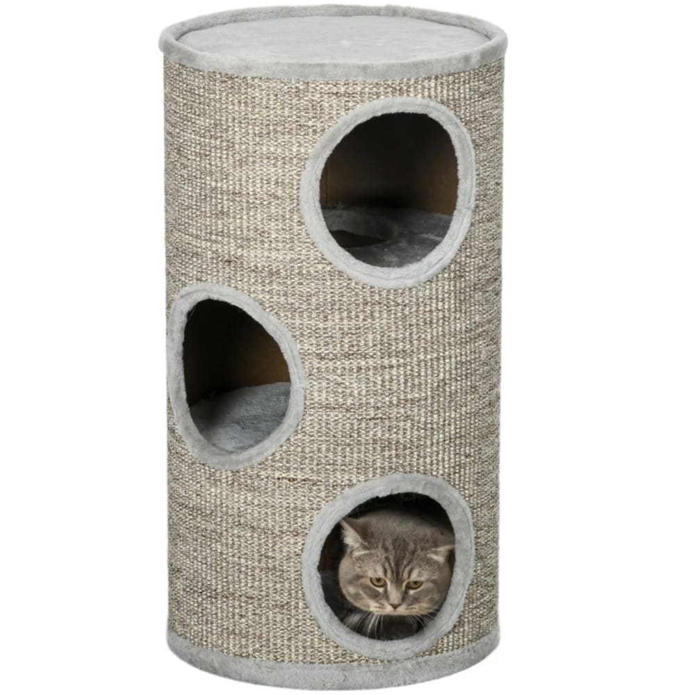 Tour à chat cylindrique