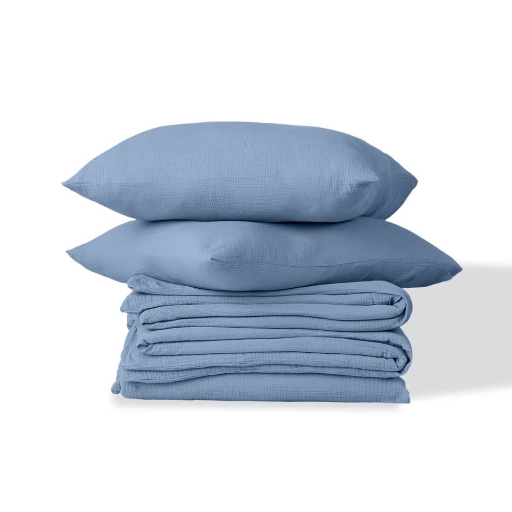 Bettwäsche-set (50x70) aus Baumwolle blau - Maisons Du Monde