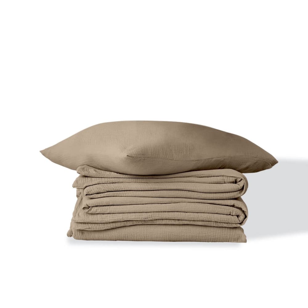 Bettwäsche-set (50x70) aus Baumwolle latte - Maisons Du Monde