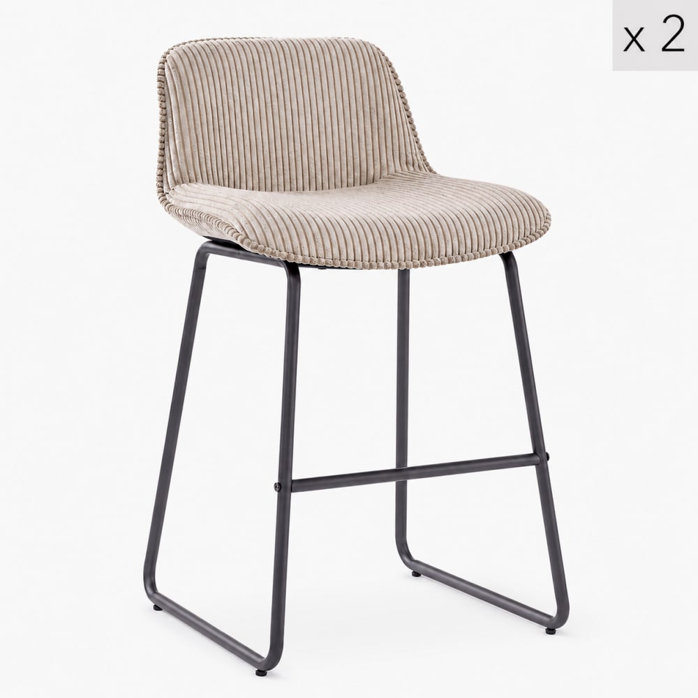 Lot de 2 tabourets de