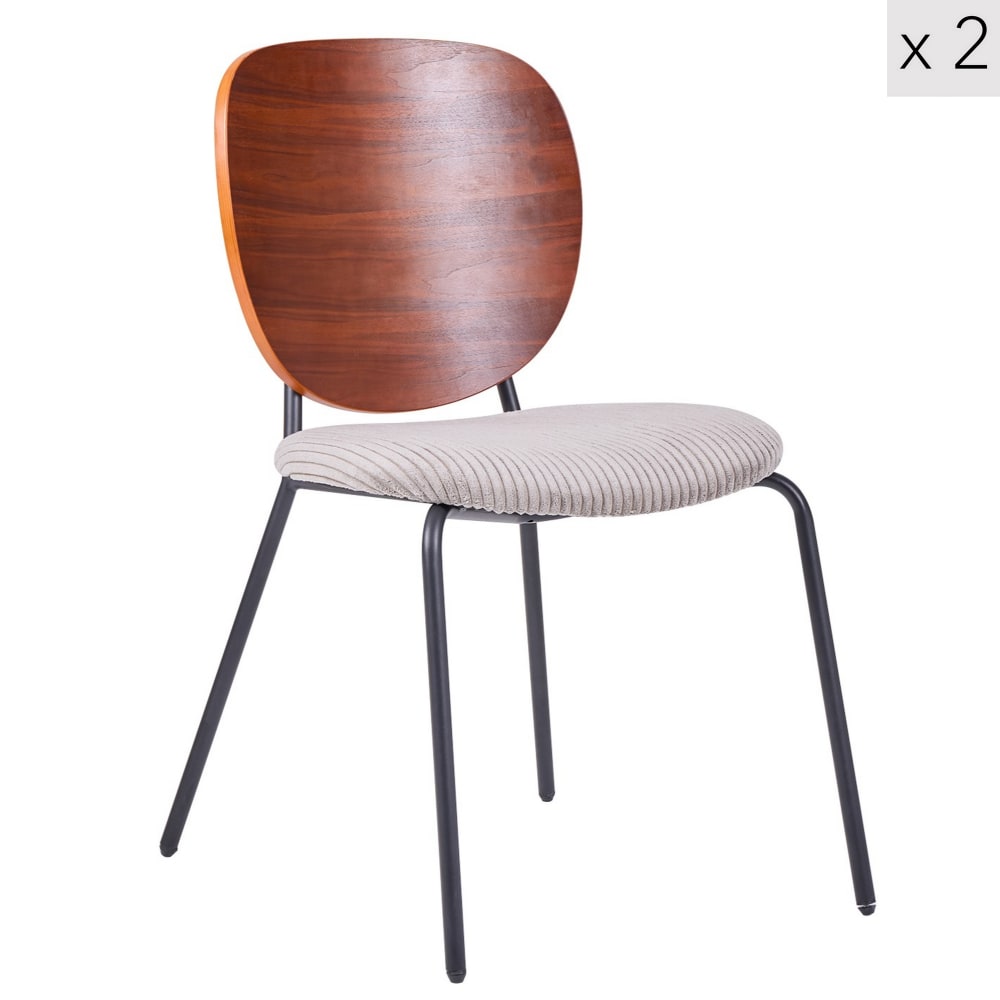 Lot 2 chaises salle