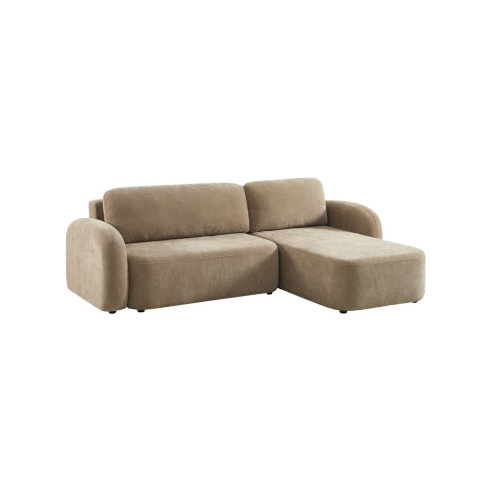Canapé d'angle convertible - taupe