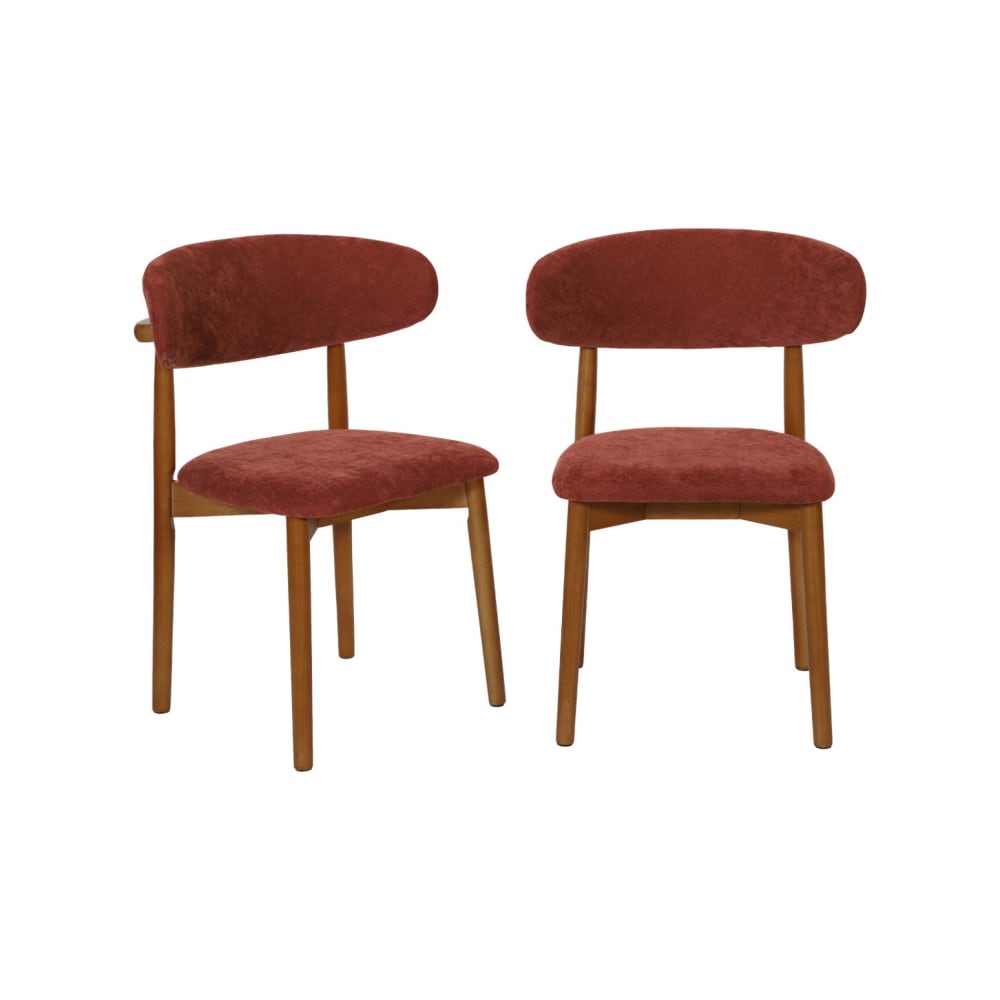 Lot de 2 chaises bois - teinte