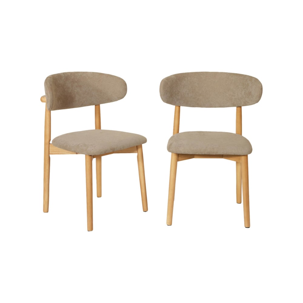 Lot de 2 chaises bois - teinte