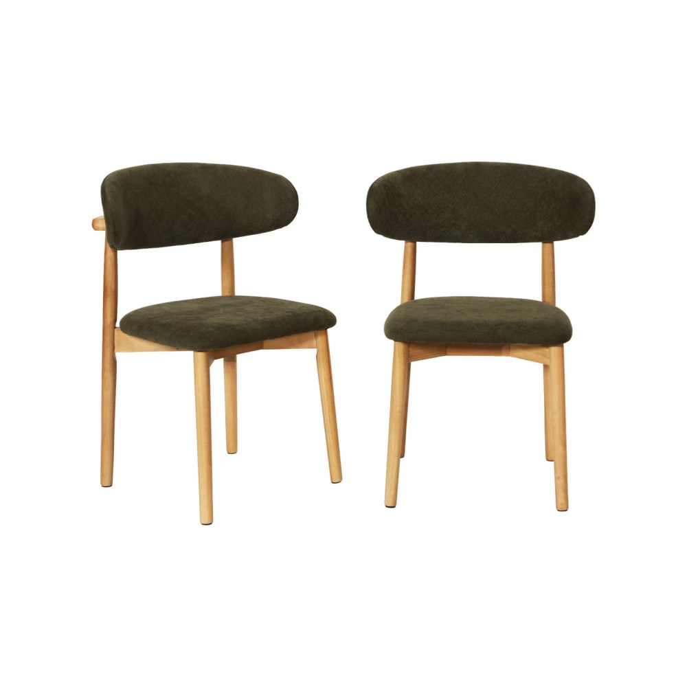 Lot de 2 chaises bois - teinte