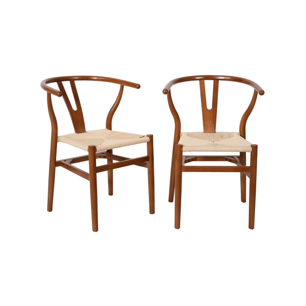 Chaise en bois assise - noyer