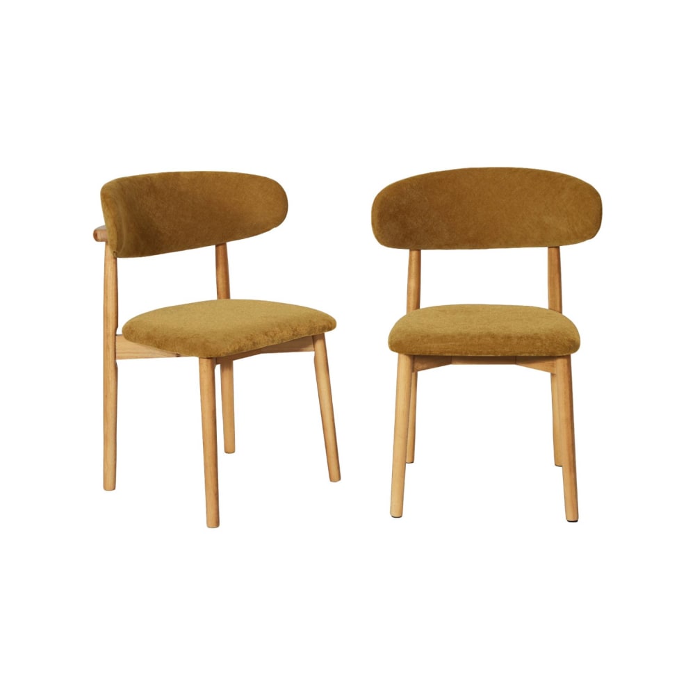 Lot de 2 chaises bois - teinte