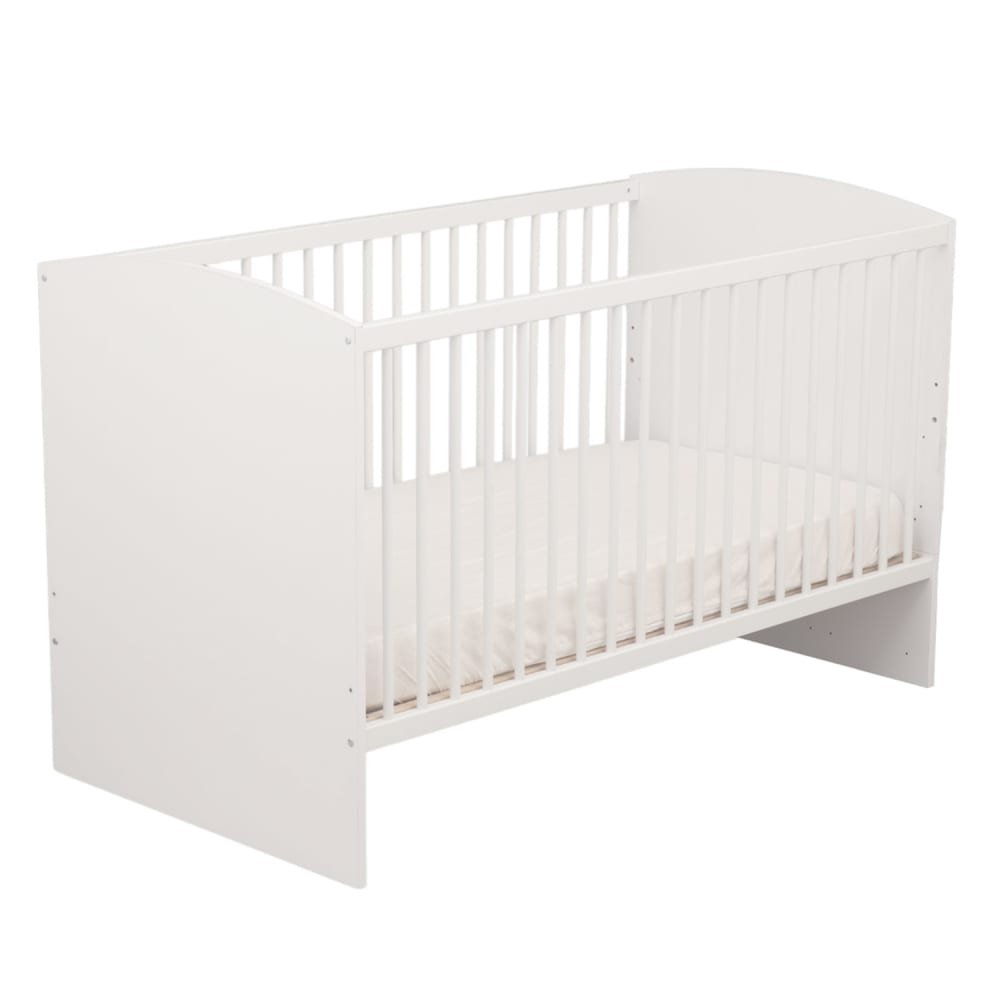 Sauthon Mitwachsendes Babybett 70 x 140 – Little Big Bed – Kopfteilpaneele WEISS SPANPLATTE Baby