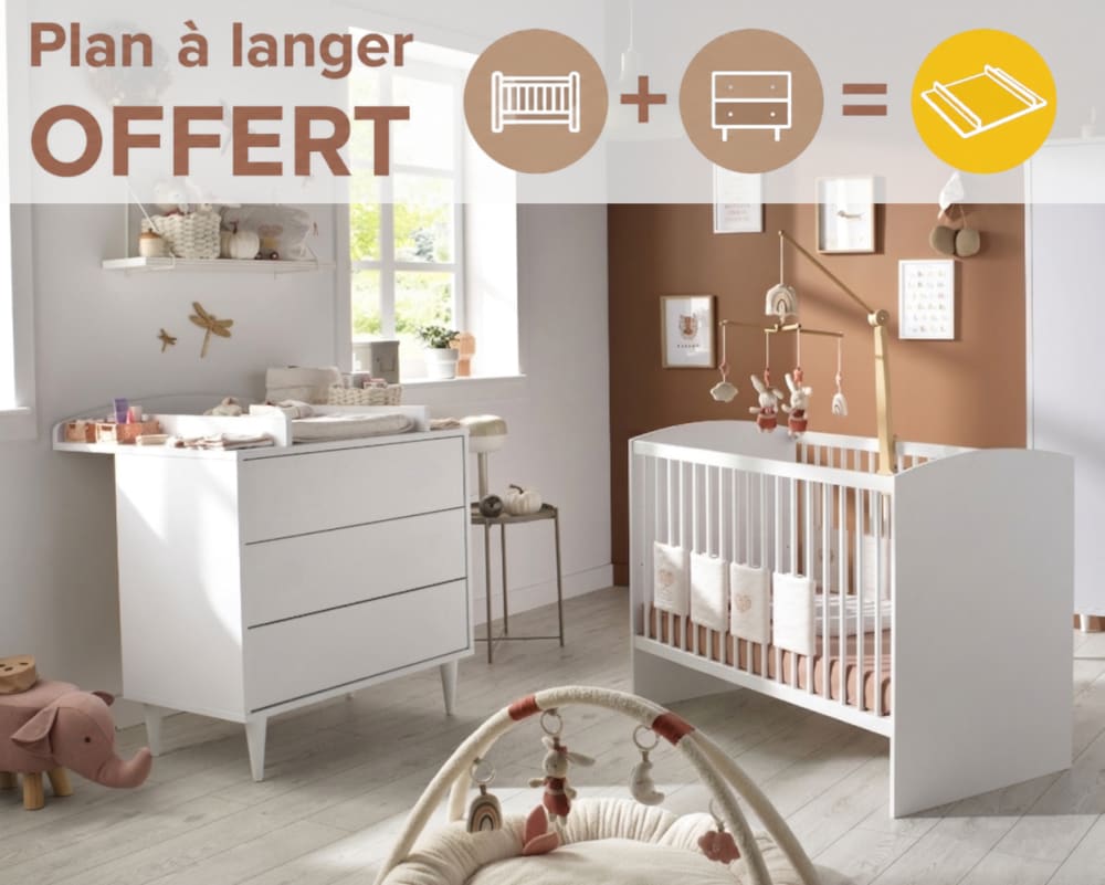 Chambre bébé 2 pièces,