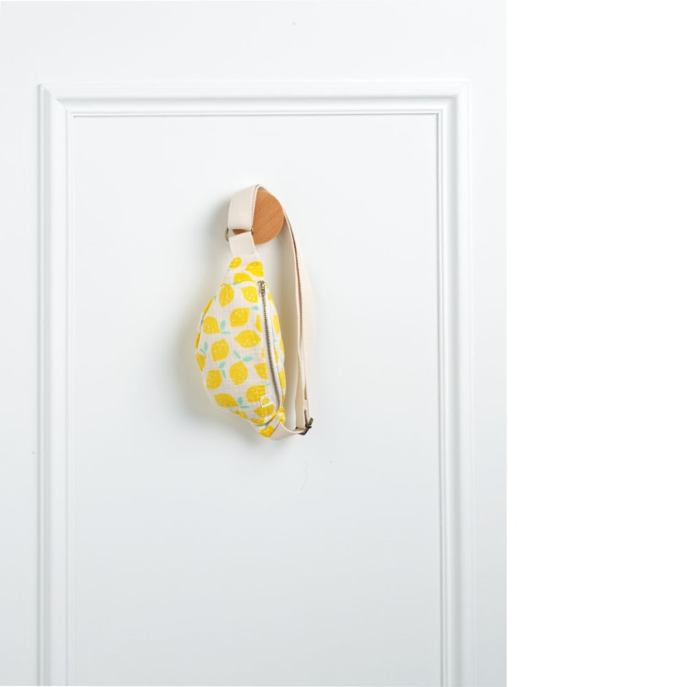 Kinder-Gürteltasche aus Baumwollgaze mit Zitronenmuster - Maisons
