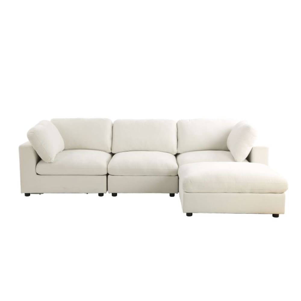 Canapé d'angle modulable - places beige