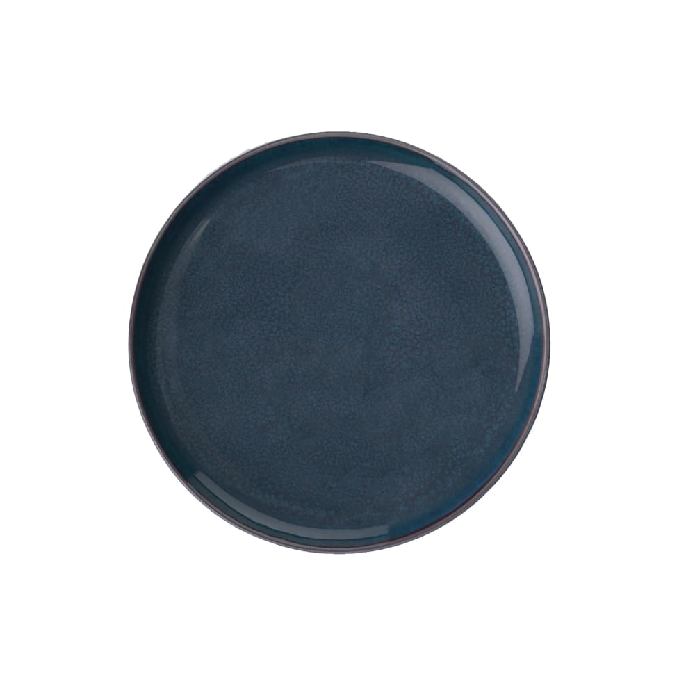 Assiette à dessert en porcelaine haut de gamme bleue